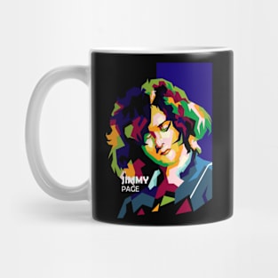 Jimmy Pg In Pop Art Mug